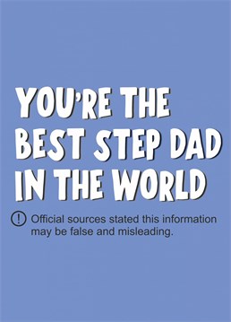 Send your step dad this funny card designed by Banterking