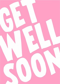 Send get well wishes with this card designed by Banterking