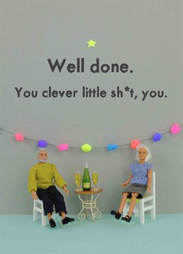There's nothing better than doing the impossible, but as parents you should knock them down a peg or two with this hilarious card by Jeffrey & Janice.