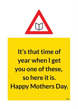 Do you your duty as a loving child and send your Mum this un-enthusiastic Mother's Day card by Brainbox Candy.
