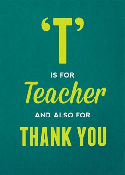 Let your favourite teacher know how much you appreciate them with this Brainbox Candy Thank You card.