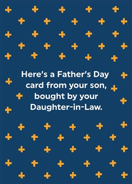Send this funny Father's Day card on behalf of your lazy husband!