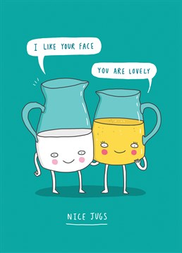 Send this cheeky Brainbox Candy Birthday card to the one you love on any occasion, especially if you want to complement they jugs!