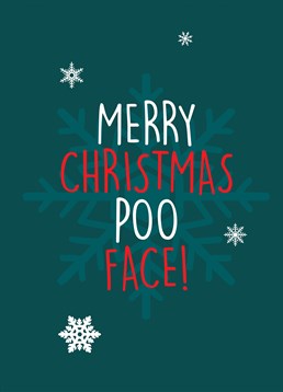 There is a time and place for everything, and the best time to talk about someone's poo face is just before Christmas dinner so, send this silly Brainbox Candy card!