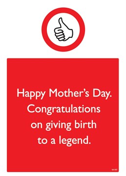 Send your Mum this funny Mother's Day card to congratulate her on her fantastic parenting!