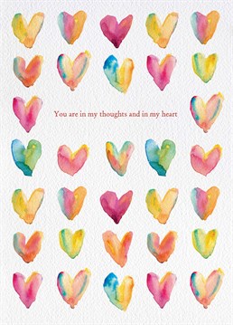 They are in your thoughts and heart forever let them know you care about them with this Anniversary card designed by Brainbox Candy.