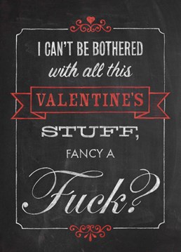 Lets face it, Valentine's really means only one thing, so get straight to the point this year with this card by Brainbox Candy.