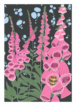 The bee sure does look cosy doesn't it. A Birthday card designed by Bird.
