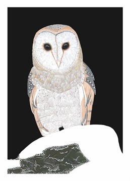 This barn owl Birthday card by Bird is simple yet great for most occasions.