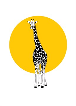 Send this gorgeous giraffe design by Bird to an animal lover whatever the occasion.