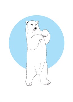 Send this shy-looking polar bear design by Bird to an animal lover whatever the occasion.