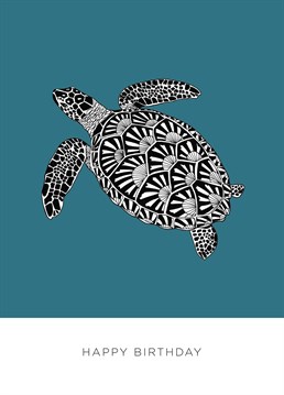 Send this totally fabulous turtle design by Bird to a nature lover on their birthday.