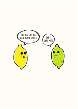 This lemon is clearly not woke. Give someone a laugh with this funny Badly Drawn Fruits Birthday card.