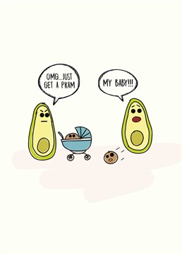 Know someone who's about to have a baby? Send them a bit of friendly advice with this funny new baby card by Badly Drawn Fruits.