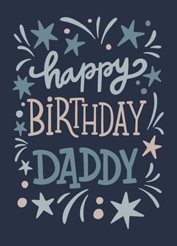 Celebrate your dad's birthday with fireworks and this pretty card.