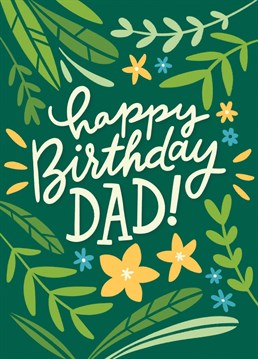 Celebrate your dad's birthday with this card full of good vibes. Ideal for summer birthdays by the pool or to bring a bit of sun in rainy winter days.