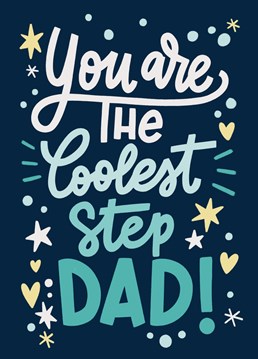 Let your step dad know how much you love him with this fun card.