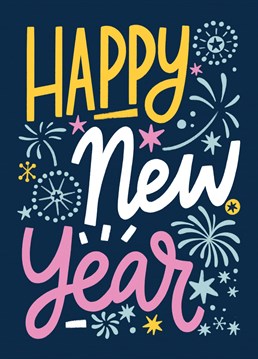 With this greeting card you can celebrate the New Year with fireworks and a lot of fun.