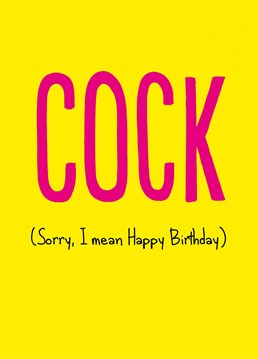 Firm but fair Birthday card from the honest but funny Buddy Fernandez. Ideal for any occasion.