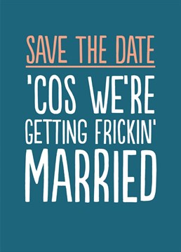 If you're getting hitched and want to let people know they made the list, this funny lesbian save the date card could just be for you.
