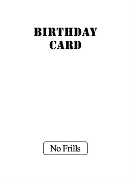 90s budget supermarket own brand inspired birthday card, send this to anyone you don't overly care about to let them know how much you overly don't care