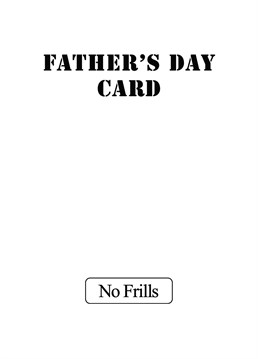 Have a good Father's Day with this 90's Northern budget supermarket 's own brand inspired card.