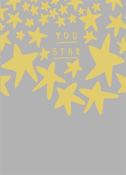 Let them know they are a star with this cute illustrated Thank You card