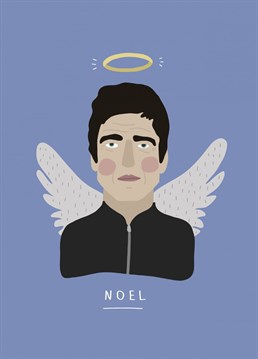 Say Merry Christmas with this Noel Gallagher Angel card
