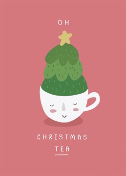 Christmas Tea Card. Send your friend this  Christmas card by BellyFlops
