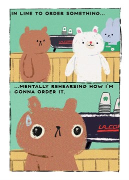Send this funny yet anxious Bearly Getting By design to someone who can relate. Designed by Matt Nguyen from Jolly Awesome.