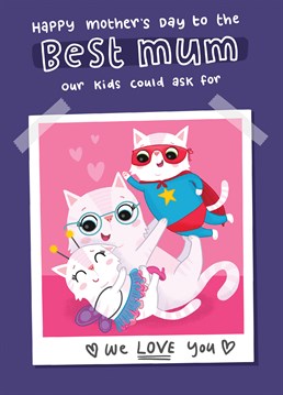 Every Mum is a superhero so why not send her this cute Mother's day card to remind her how AWESOME she is?