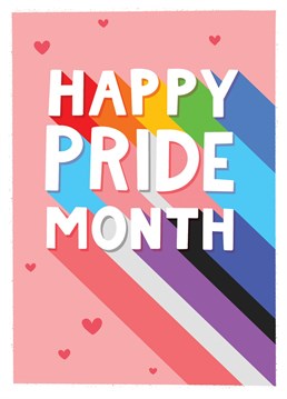 Send your friend, family member this cute, colourful Happy Pride Month card to show them you are thinking of them during the celebrations.