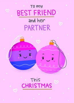 Send your Bestie and his partner this cute Bisexual bauble Christmas card to really spread some cheer this season ????????????