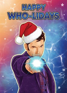 Are you a huge Doctor Who fan and can't wait for the reveal of the new Doctor? Then shout it from the rooftops and send this festive card to everyone you know this Christmas.
