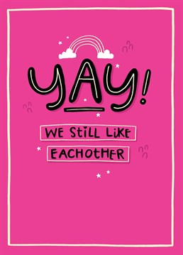 Is it your anniversary? Why not send this funny card to make your other half giggle.