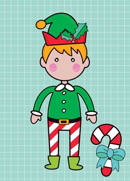 Spread a little festive magic with this Elf Christmas card