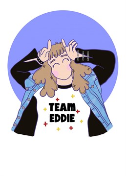 Send this cute Eddie Munson illustration, perfect for any Stranger Things fan!