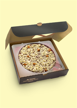 <p>The combination of sweet and salty caramel fudge and white chocolate rice balls create the wonderful 7 Inch Salted Caramel chocolate pizza made by the Gourmet Chocolate Pizza Company.</p>
<p>Handmade with a Belgian milk chocolate base and a coating of white chocolate curls, it offers the perfect balance of flavours.</p>
<p>A great gift for birthdays and special occasions, or just when you fancy an indulgent treat.</p>
<p>This item is sent seperately from our cards so they will not arrive together</p>
<p>INGREDIENTS:</p>
<p>Allergy Advice: For allergens, see ingredients in&nbsp;<strong>bold</strong>.</p>
<p><strong>Milk</strong>&nbsp;Chocolate (Min 33.6% Cocoa, 20.8%&nbsp;<strong>Milk</strong>&nbsp;Solids): Sugar, Cocoa Butter, Whole&nbsp;<strong>Milk</strong>&nbsp;Powder, Cocoa Mass,&nbsp;<strong>Soya&nbsp;</strong>Lecithin, Natural Vanilla Flavour;</p>
<p>White Chocolate Curls: Sugar, Cocoa Butter, Full&nbsp;<strong>Milk</strong>&nbsp;Powder, Whey Powder (<strong>Milk</strong>), Lactose (<strong>Milk</strong>),&nbsp;<strong>Soya</strong>&nbsp;Lecithin, Natural Vanilla Flavour;</p>
<p>White Chocolate Riceballs: Sugar, Cocoa Butter, Whole&nbsp;<strong>Milk</strong>&nbsp;Powder, Lactose (<strong>Milk</strong>), Skimmed&nbsp;<strong>Milk</strong>&nbsp;Powder,&nbsp;<strong>Soya</strong>&nbsp;Lecithin, Natural Vanilla Flavour, Rice Flour,&nbsp;<strong>Malt</strong>&nbsp;(From&nbsp;<strong>Wheat</strong>), Sugar, Dextrose, Sunflower Lecithin, Gum Arabic;</p>
<p>Sea Salt Caramel Fudge: Sugar, Full Cream Condensed&nbsp;<strong>Milk</strong>, Glucose Syrup, Sustainable Palm Fruit Oil, Butter (<strong>Milk</strong>), Salt, Colour E150d.</p>
<p>Produced in an environment that handles&nbsp;<strong>NUTS&nbsp;</strong>and&nbsp;<strong>GLUTEN</strong>&nbsp;products.</p>
<p>Suitable for a vegetarian diet.&nbsp;</p>
