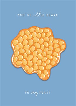 The perfect Anniversary card for your perfect match! or for someone who just loves beans... designed by 'Back to the drawing board illustration'