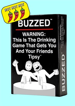From the makers of What Do You Meme. A drinking game designed for ages 18+. Awesome for parties and for livening up family gatherings(?!).... Simply take turns drawing cards from the pile, then drink if you have done the deed. For 3-20 players. Buzzed is easy to learn, fast paced and very funny. When it's your turn, read the card out loud and either you or the group will drink based on the prompt on the card, depending on what it is.  &lsquo;Drink if you have ever deleted a form of social media for &lsquo;Self Care'. Drink twice if you have redownloaded it within a month.' We guarantee you are going to learn some hilarious and embarrassing things about your friends, lucky for them, you probably won't remember by morning.  Play with beer, wine, cocktails (fancy pants), sparkling water, whatever you like, but please drink responsibly.