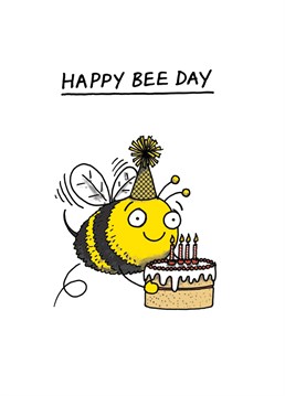 If you're absolutely buzzing to celebrate their birthday, why not send them this adorably punny design by Cardinky.