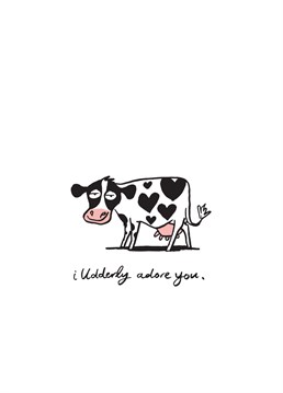 Take the bull by the horns and make some romantic moo-ves with this cute Cardinky anniversary design.