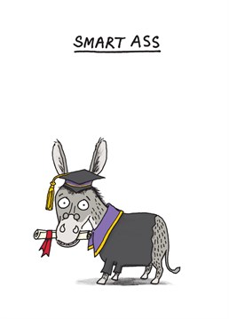 Send this cheekily illustrated cartoon humour card to a lover of puns on their graduation day.