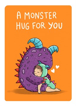 Send a monster hug with this Cake and Crayons card. Because sometimes a regular hug just isn't enough.