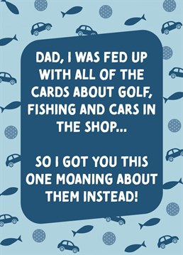 The perfect Birthday or Father's Day card for your dad!