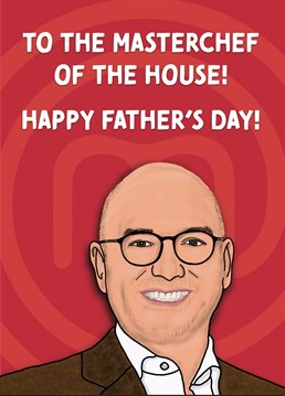 Send this Masterchef themed Gregg Wallace card to your dad this Father's Day!