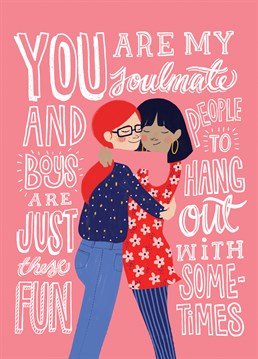 Let your love know they are your soulmate for life with this beautiful card by The Cardy Club!