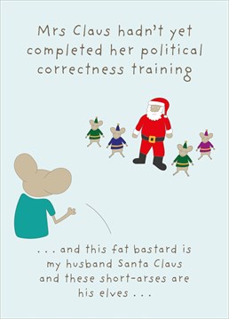 Make your friends and family giggle this Christmas with this funny card from the Comedy Card Company.
