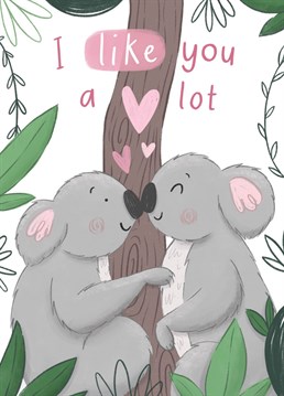 A cute card of koalas in love. Perfect to send to your other half this Valentine's Day! Designed by Chloe Fae Designs.