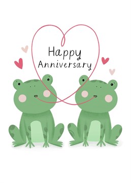 A fun illustration of frogs in love to celebrate an anniversary! Designed by Chloe Fae Designs.